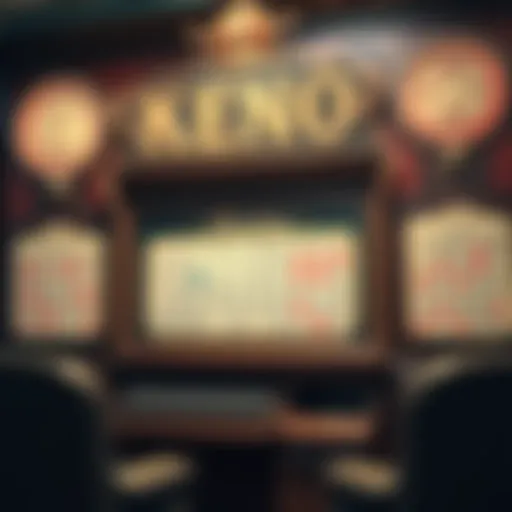 Historic Keno board showcasing traditional gameplay