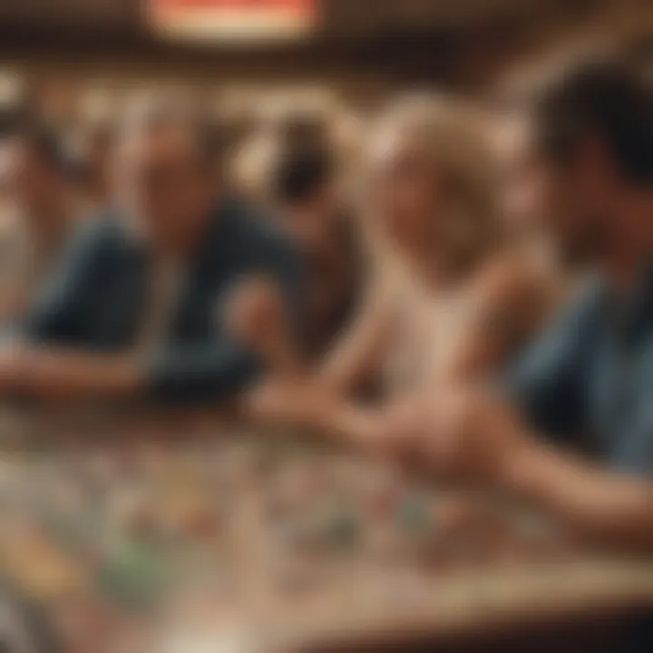 Diverse group enjoying a bingo game