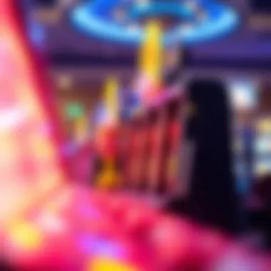 An engaging visual depicting advanced gaming technology utilized in Caesars Rewards Slots