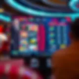 A captivating digital interface showcasing online gambling platforms.