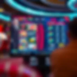 A captivating digital interface showcasing online gambling platforms.