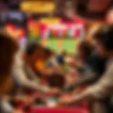 A dynamic depiction of various sports betting activities