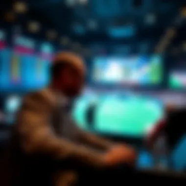 Illustration of technological advancements in sports betting