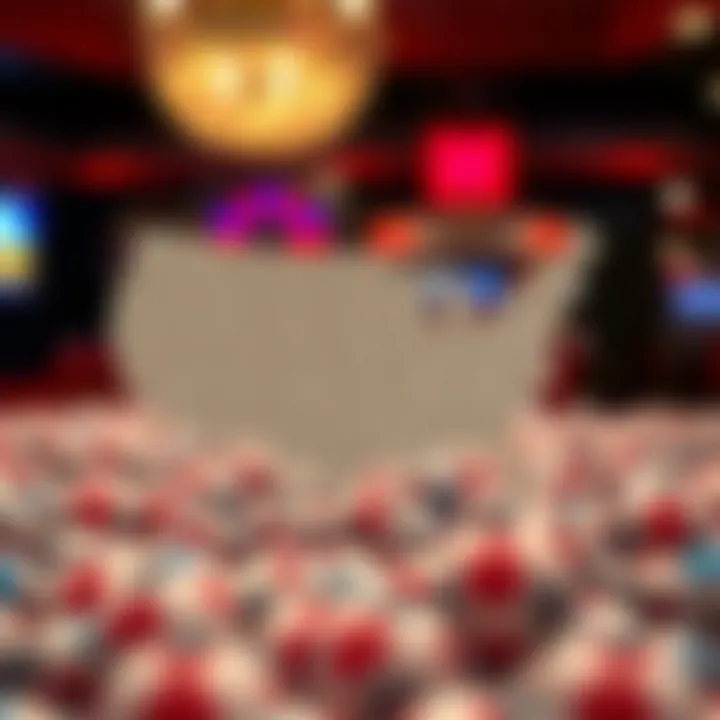 A map illustrating regional variations in Powerball participation.