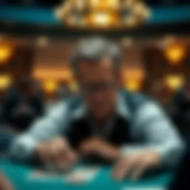 Psychological aspects of poker depicted in a graphic