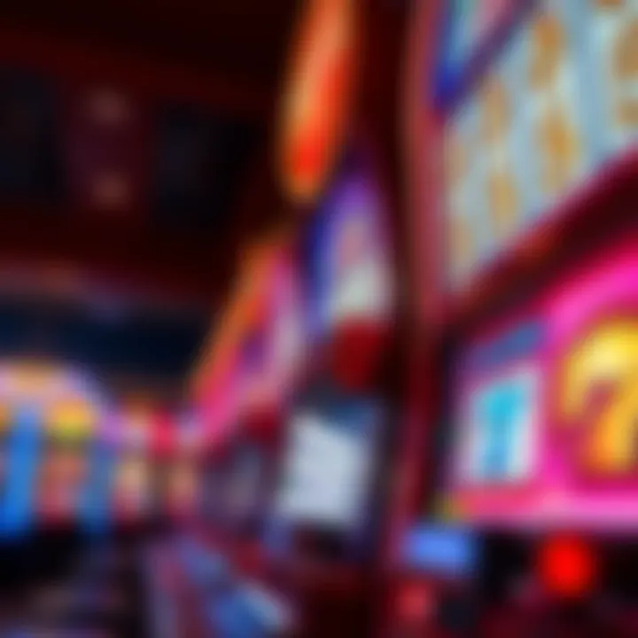 Close-up of a high-stakes slot machine