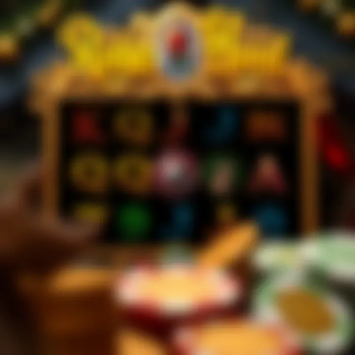 Visual representation of the slot game interface