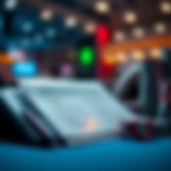 Close-up of a poker strategy guide on a digital device