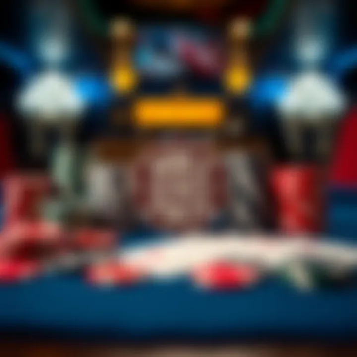 An elegant display of a World Series of Poker Set featuring chips and cards