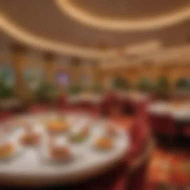 Lavish presentation of dishes at the Wynn Buffet