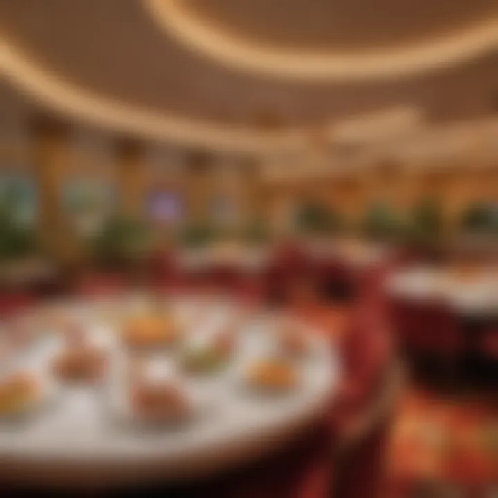 Lavish presentation of dishes at the Wynn Buffet