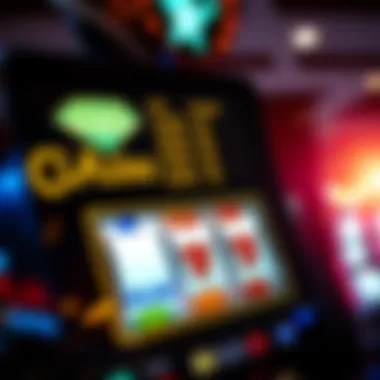 The interface of an online casino featuring Triple Diamond slots