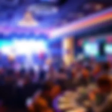 Vibrant entertainment space hosting live performances