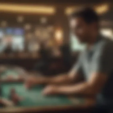 User engaging with sports betting features