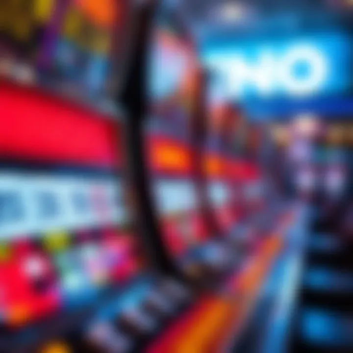 A captivating video bingo machine showcasing its vibrant display and buttons