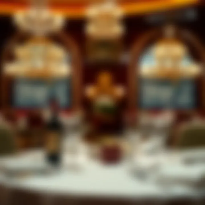 Gourmet Dining Experience at Wynn Luxurious dining setup in one of Wynn's gourmet restaurants