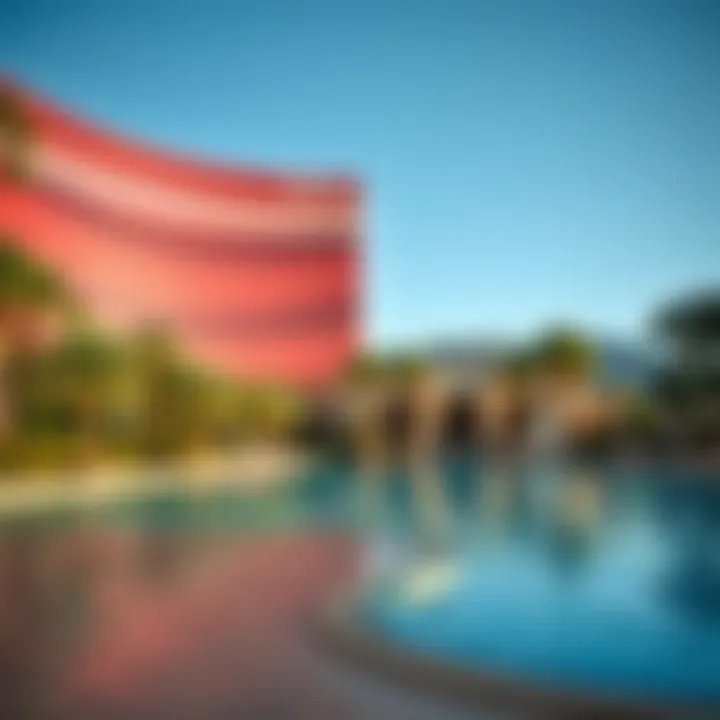 Relaxing Poolside Environment at Wynn Las Vegas Serene poolside view at Wynn Las Vegas with lush surroundings