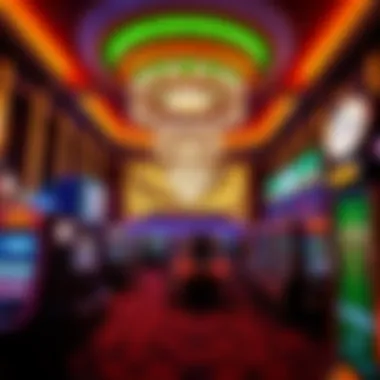 Thrilling Gaming Atmosphere at Wynn Las Vegas Vibrant gaming area filled with excitement and energy