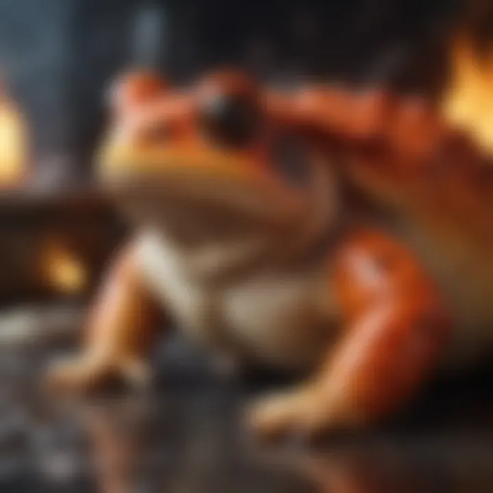 Artistic representation of Fire Toad design aesthetics