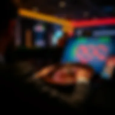 Player engaging with roulette game on a computer screen