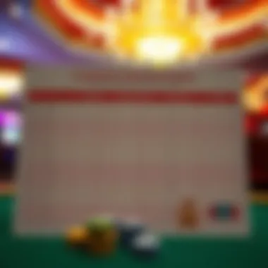 Comparison chart of gambling rewards programs