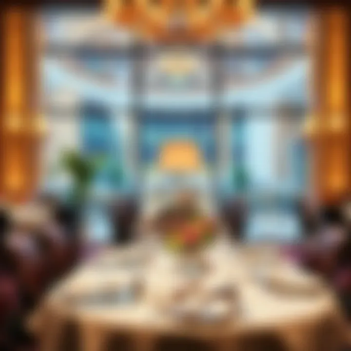 Exquisite dining setting featuring gourmet cuisine