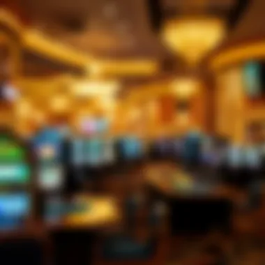 Luxurious casino interior with vibrant gaming atmosphere