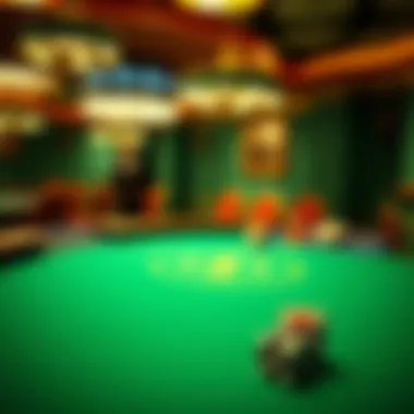 Historical reference of felt tablecloths in gambling