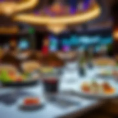 An exquisite dining setup showcasing gourmet dishes