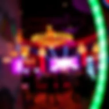 A lively entertainment show taking place at the casino