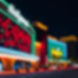 Hollywood Casino Miami at Night A vibrant view of Hollywood Casino Miami's exterior at night