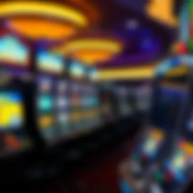 An engaging gaming floor filled with various slot machines