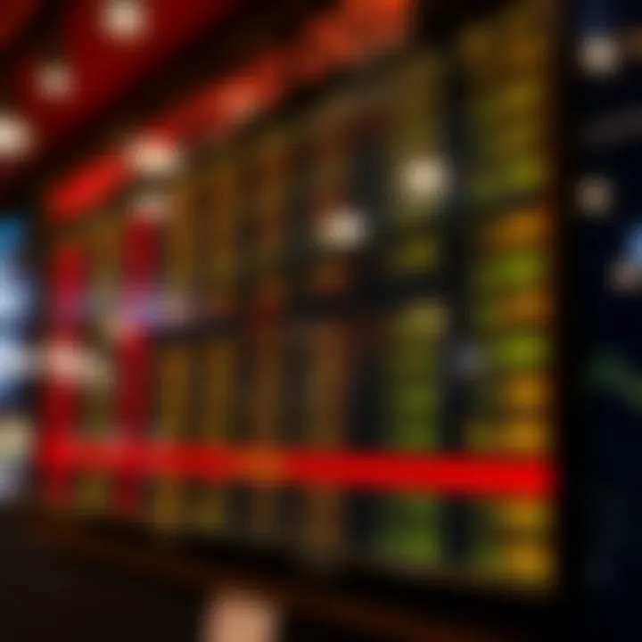 Horse racing odds displayed on a betting board