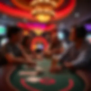 A group of friends enjoying a virtual blackjack game together