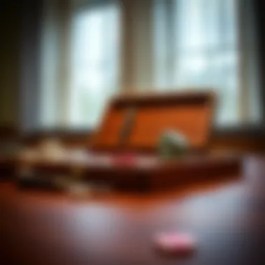 Caring for Your Poker Set Well-maintained wooden poker set with accessories