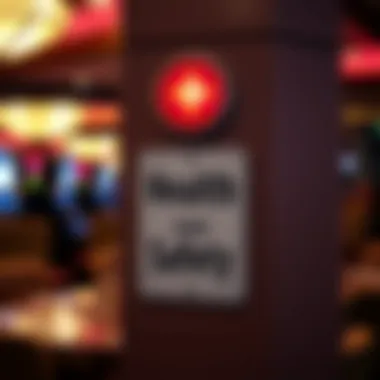 Health and safety signage in smoking facilities