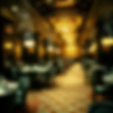 Elegant ambiance of Mandalay Bay smoking room