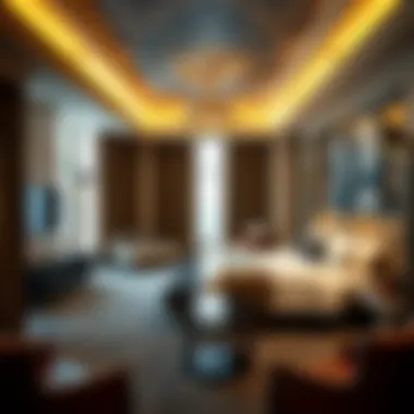 Luxurious suite interior at Mandalay Bay