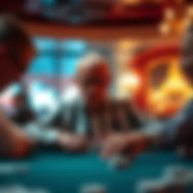 An illustration of poker psychology in play