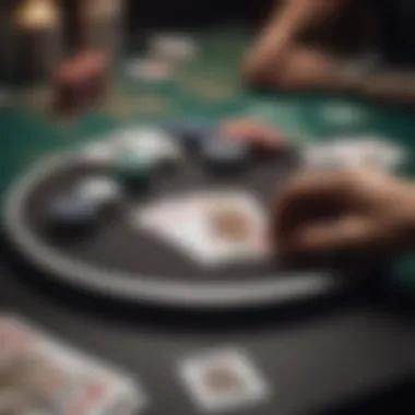 Table Setup for Three Hand Poker Three Hand Poker table setup