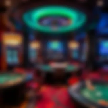 An iconic Miami poker venue showcasing its design