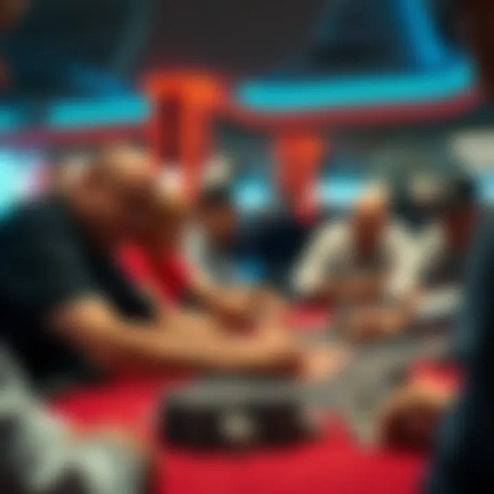 Strategic gameplay during a heated poker match