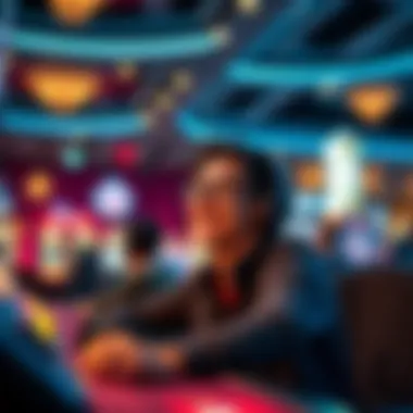 Gamer enjoying a rewarding experience in a casino