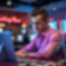 User engaging with a betting advice website