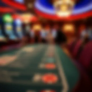 Table showing various casino comp categories