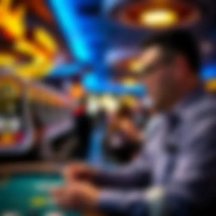 Strategic player assessing comp benefits at the casino