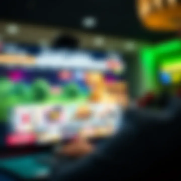 A captivating view of a local casino website interface