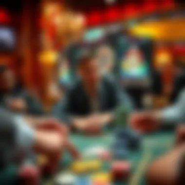 Illustration of diverse gambling strategies in action