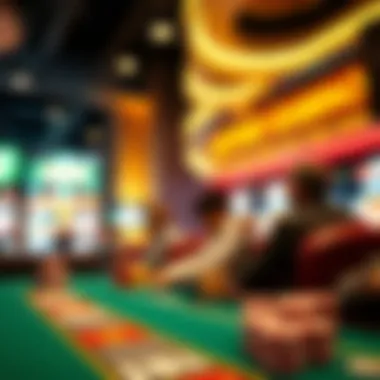 Visual representation of the socio-economic impact of gambling