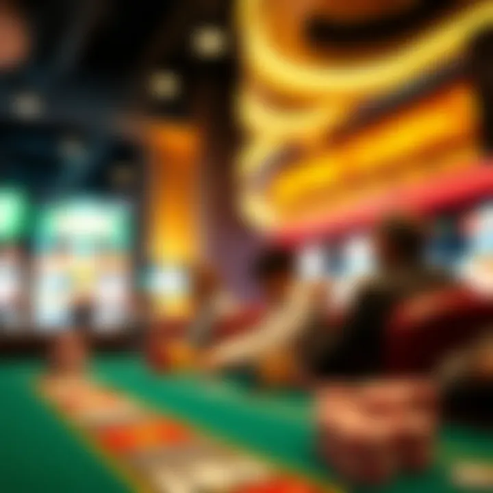 Visual representation of the socio-economic impact of gambling